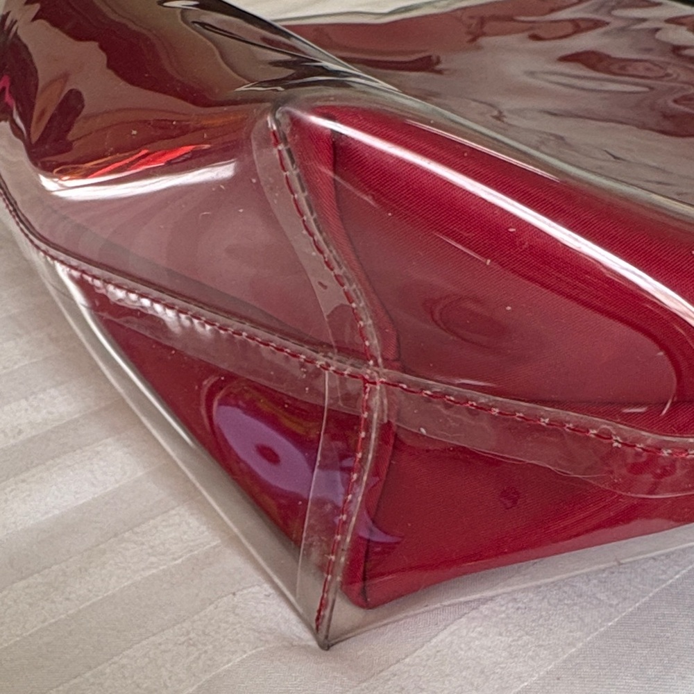 Calvin Klein Mallory Clear Red and Black Tote - Picture 13 of 15